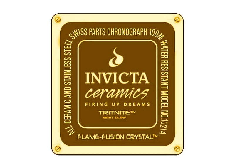 Invicta Women's 10214 Ceramics Quartz Chronograph Dial Watch