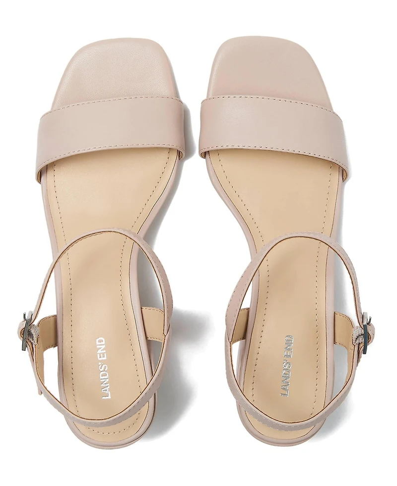 Lands' End Women's Essential Leather Block Heels