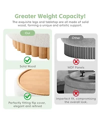 Rainsken 29" Round Storage Ottoman