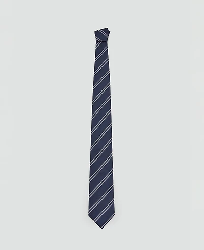 Mango Men's Microstructure Striped Tie
