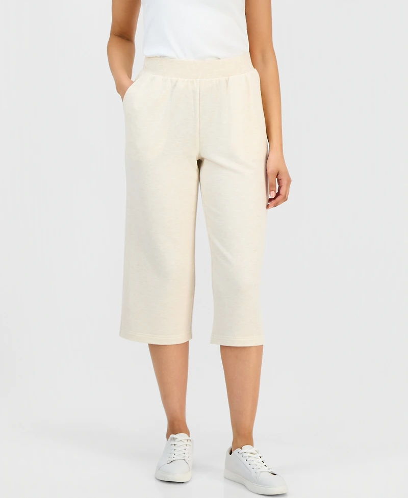 Style & Co Petite Luxsoft Fleece French Terry Capri Pants, Macy's Exclusive