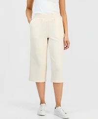 Style & Co Petite Luxsoft Fleece French Terry Capri Pants, Macy's Exclusive