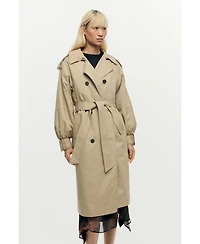 Desigual Women's Detachable Two-Tone Trench Coat