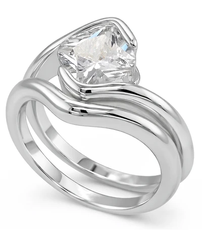 And Now This Clear Cubic Zirconia Stack Ring Set