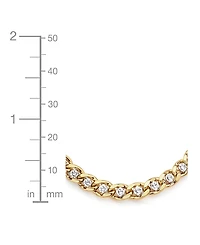 And Now This Clear Cubic Zirconia Cuban Chain Necklace