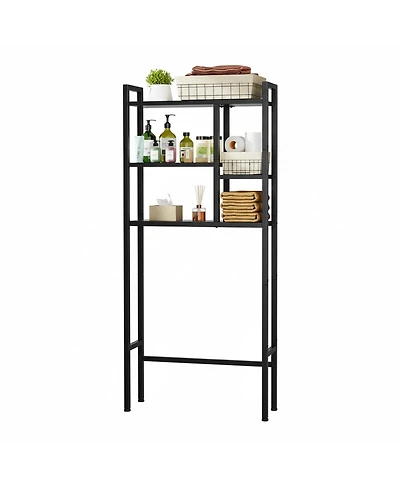 Yigii 3-tier Over-the-Toilet Storage Rack Space-Saving Bathroom Organizer Multi-Functional Shelf