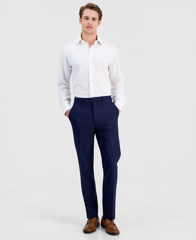 Alfani Men's Slim-Fit Stretch Solid Suit Pants, Created for Macy's