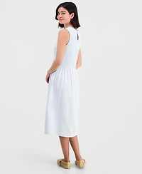 And Now This Petite Chambray Smocked Midi Dress, Macy's Exclusive
