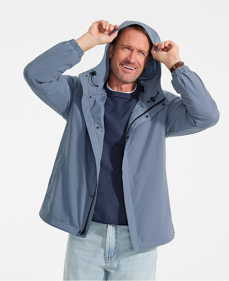 Lands' End Men's Squall Waterproof Packable Rain Jacket