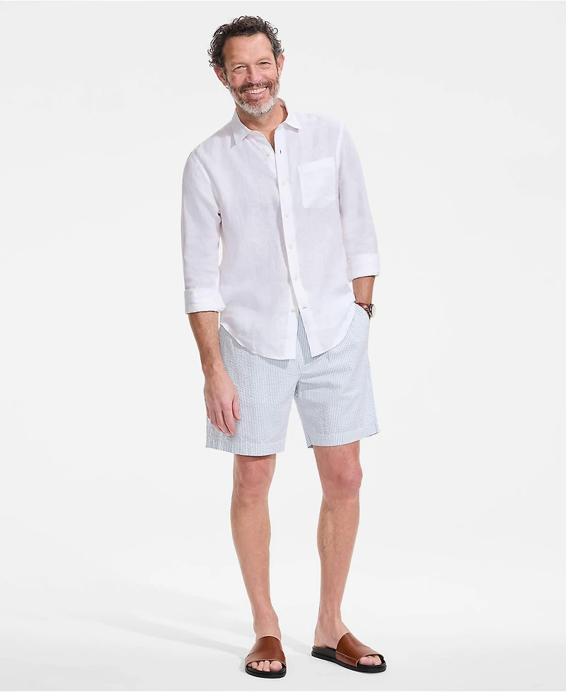 Lands' End Men's 7" Classic Fit Seersucker Deck Short
