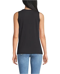 Lands' End Women's Supima Cotton Crew Neck Tank