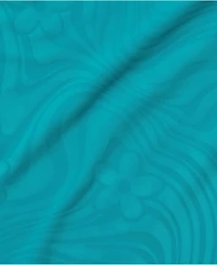 Lands' End Big Girls Plus Chlorine Resistant Short Sleeve Magic Print Swim Rash Guard