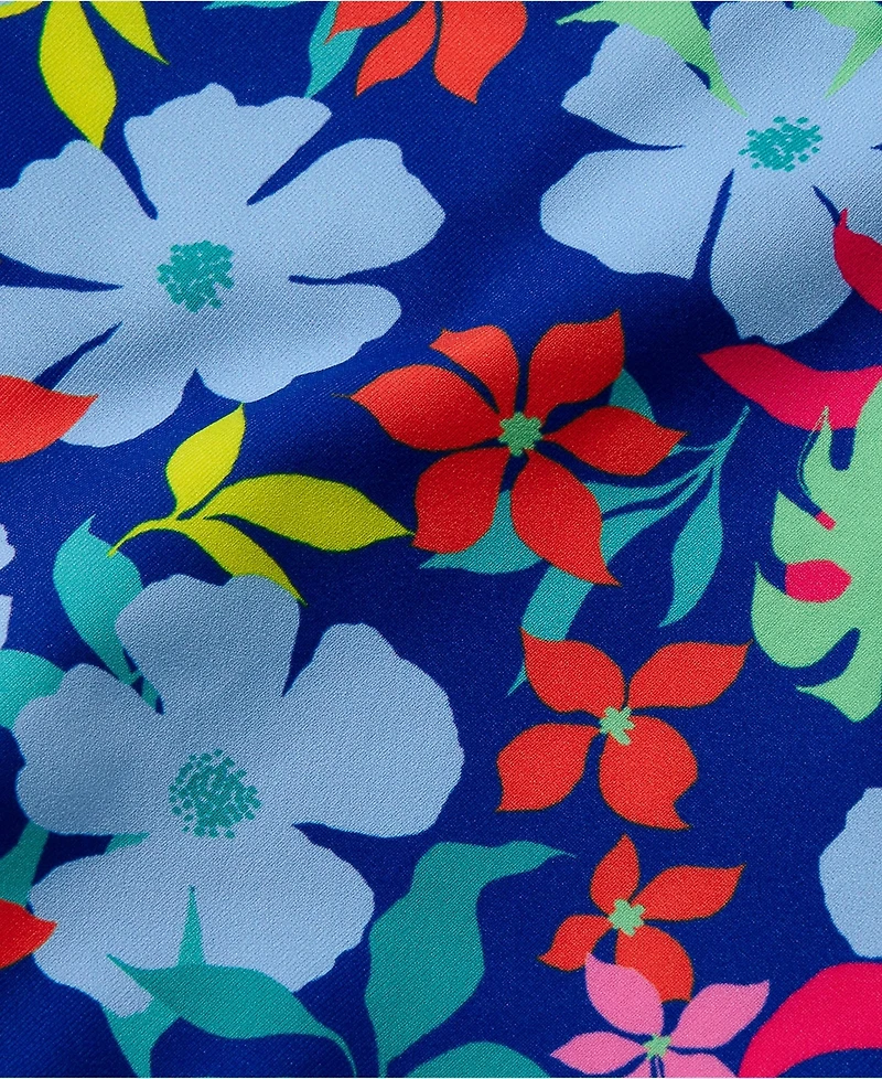 Lands' End Girls Chlorine Resistant Reversible Sporty Bikini Swimsuit Set