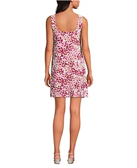 Lands' End Women's Silky Knit Mini Shift Dress