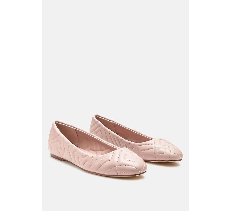 janice quilted ballerina flats