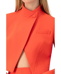 Ivonne Women's Short Crossed Blazer