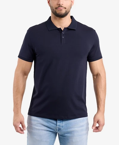 X-Ray Men's Short Sleeve New Rib Polo Shirt
