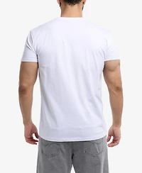 X-Ray Men's Basic Henley Neck Short Sleeve T-Shirt