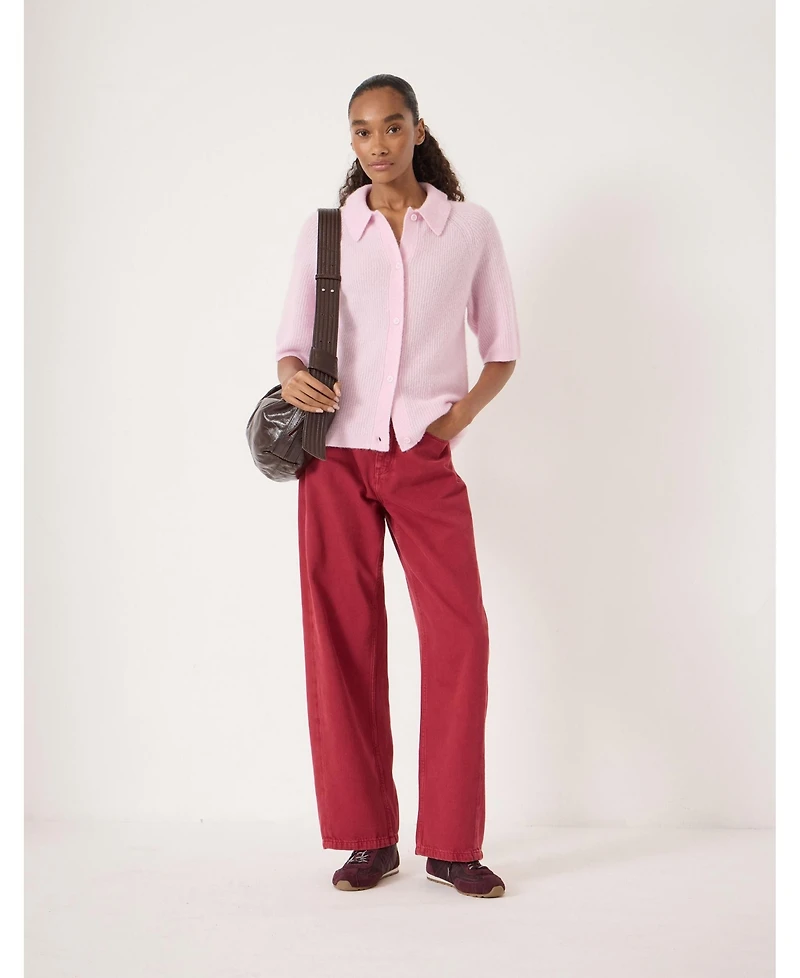 Hush Women's Jinny Wool Blend Short Sleeve Cardigan