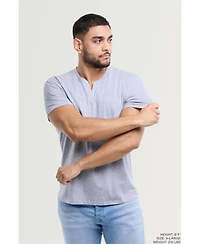 X-Ray Men's Basic Notch Neck Short Sleeve T-shirt