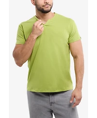 X-Ray Men's Basic Notch Neck Short Sleeve T-shirt