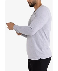 X-Ray Men's Soft Stretch V-Neck Long Sleeve T-shirt