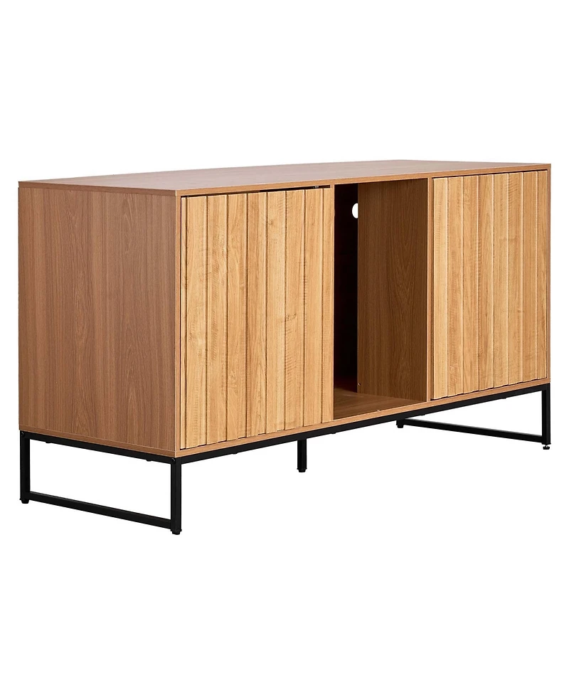 Aostirmotor 47.2" Hidden Cat Litter Box Enclosure Furniture with Scratch Pad and Storage, Waterproof End Table, Fits Most Litter Boxes