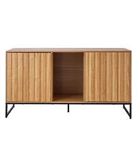 Aostirmotor 47.2" Hidden Cat Litter Box Enclosure Furniture with Scratch Pad and Storage, Waterproof End Table, Fits Most Litter Boxes