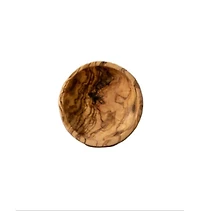 Gharyan Stoneware, Natural Olive Wood Ramkin - Set of 6