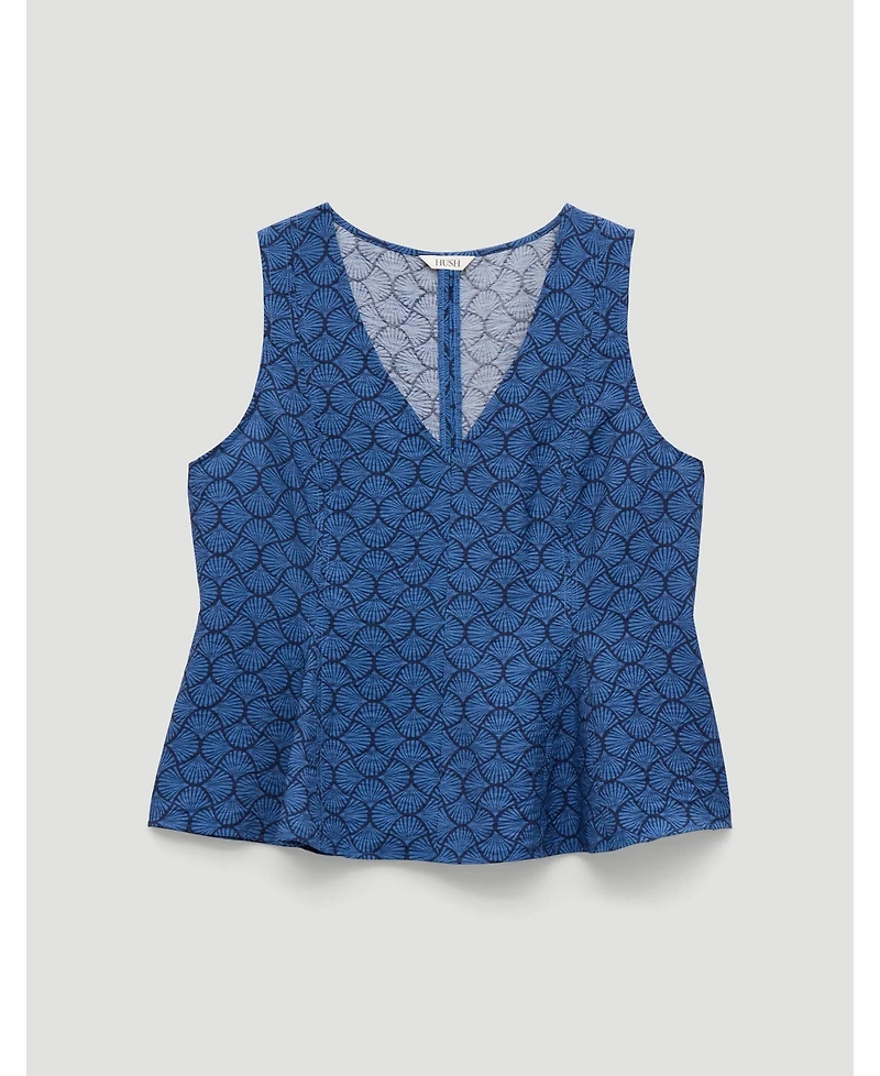 Hush Women's Sybil V-Neck Air Flow Godet Top