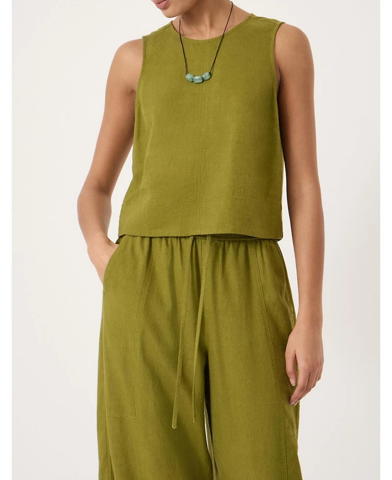 Hush Women's Vera Linen Blend Shell Top