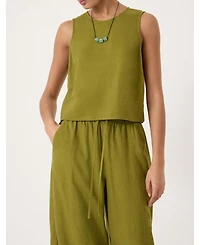 Hush Women's Vera Linen Blend Shell Top