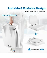 Gouun Foldable Pool Lounge Chair with Drainage Holes and Carry Handle