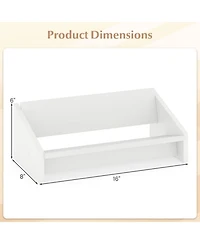 Gouun Tilting V-Shaped Desktop Bookshelf Organizer