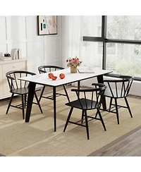 Slickblue Set of 2 Mid Century Windsor Dining Chairs Kitchen Chairs