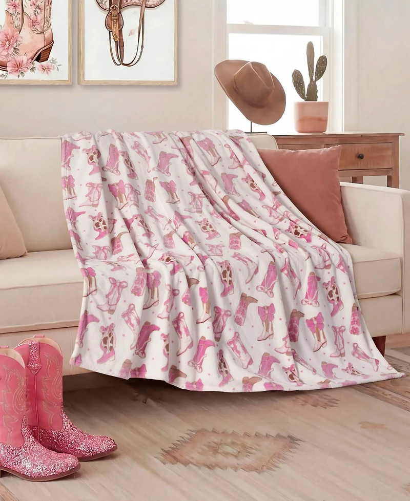 Boho Living Oversized Plush Throw, 60" x 70"