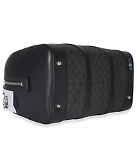 Pre-Owned Gucci Black Gg Supreme Canvas Web Duffle Bag