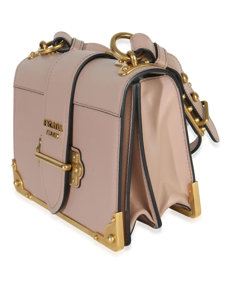 Pre-Owned Prada Cammeo City Calfskin Saffiano Cahier Bag