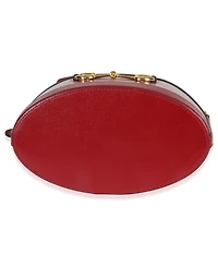 Pre-Owned Gucci Red Calfskin Horsebit 1955 Drawstring Bucket Bag