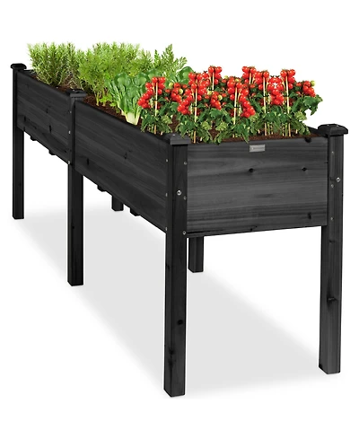 Best Choice Products 72x23x30in Raised Garden Bed