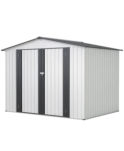 Mondawe 8x6 Ft Outdoor Storage Shed with Lockable Doors