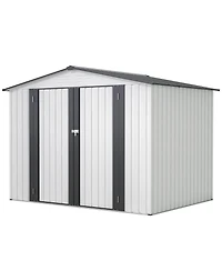 Mondawe 8x6 Ft Outdoor Storage Shed with Lockable Doors