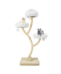 Gymax Cat Tree Tower 70'' Multi-Level Kitten Activity Center w/ 3 Perches and Balls