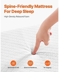 Sugift Rollaway Bed, 38" x 75", with 4" Memory Foam Mattress, Portable Folding Bed