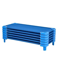 Sugift Stackable Kiddie Cot, Pack of 6, Toddler Nap Cots for Daycare