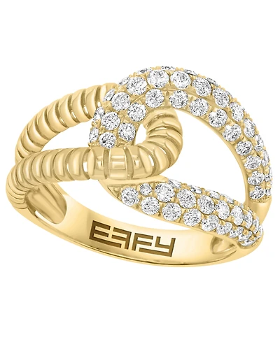 Effy Collection Diamond (1 ct. t.w.) Ring in 14k Yellow Gold