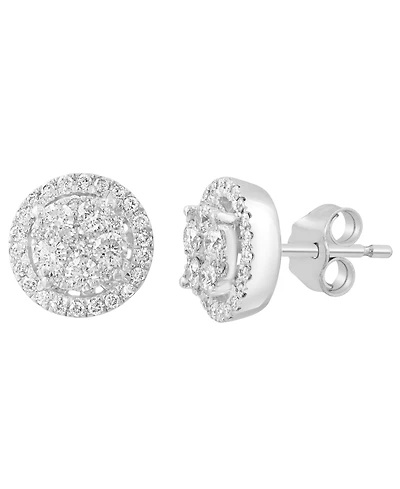 Effy Collection Diamond (3/4 ct. t.w.) Earrings in 14k White Gold