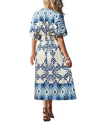 Cupshe Women's Prophecy Ornate Midi Beach Dress