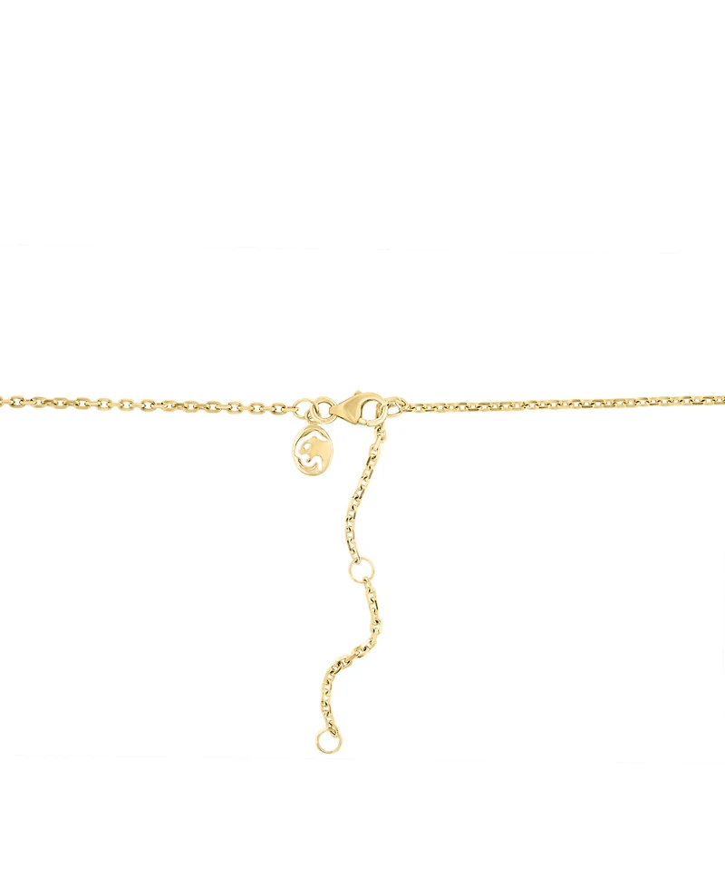 Effy Collection White Diamond (1/4 ct. t.w.) & Black Diamond (3/8 ct. t.w.) Necklace in 14k Yellow Gold