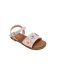Bebe Little Girls Sandals Cute Fashion Flat and Summer Shoes with Ankle Strap